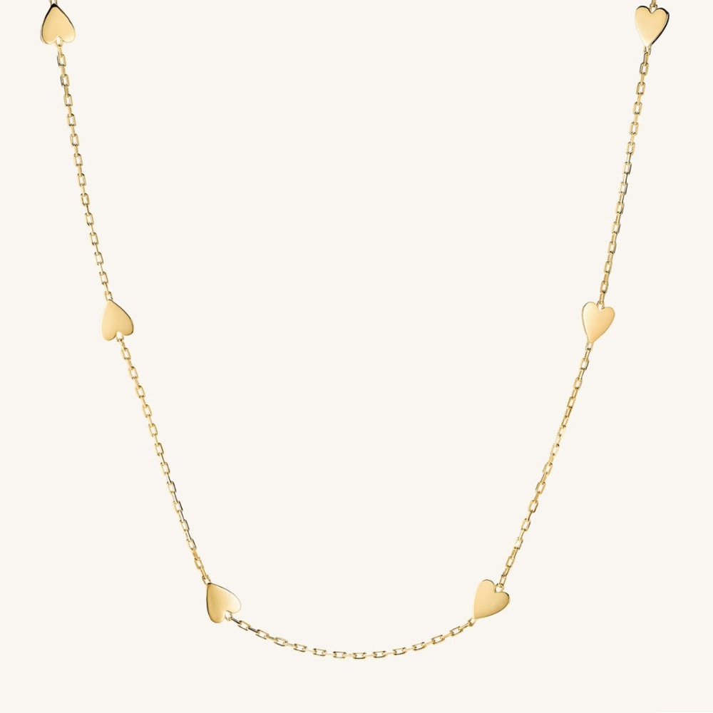 Mejuri Heart Station Necklace